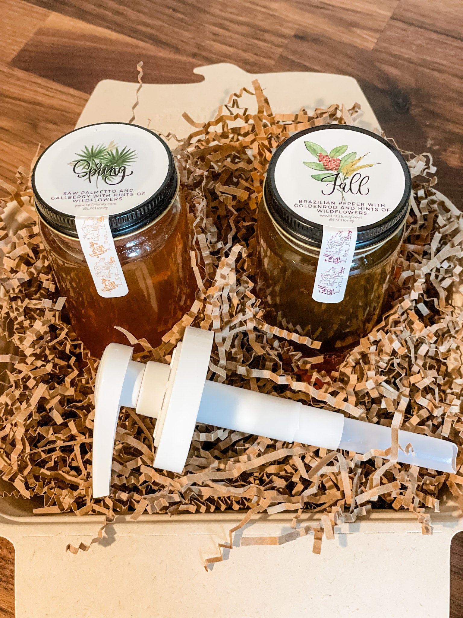 Small Local Honey Gift Box -From E+M Gold Beekeepers